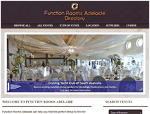 Tablet Screenshot of functionroomsadelaide.com.au